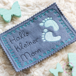 ADVENTSKALENDER 9. Dezember - Stickserie - Schriftart Alpha Dotty